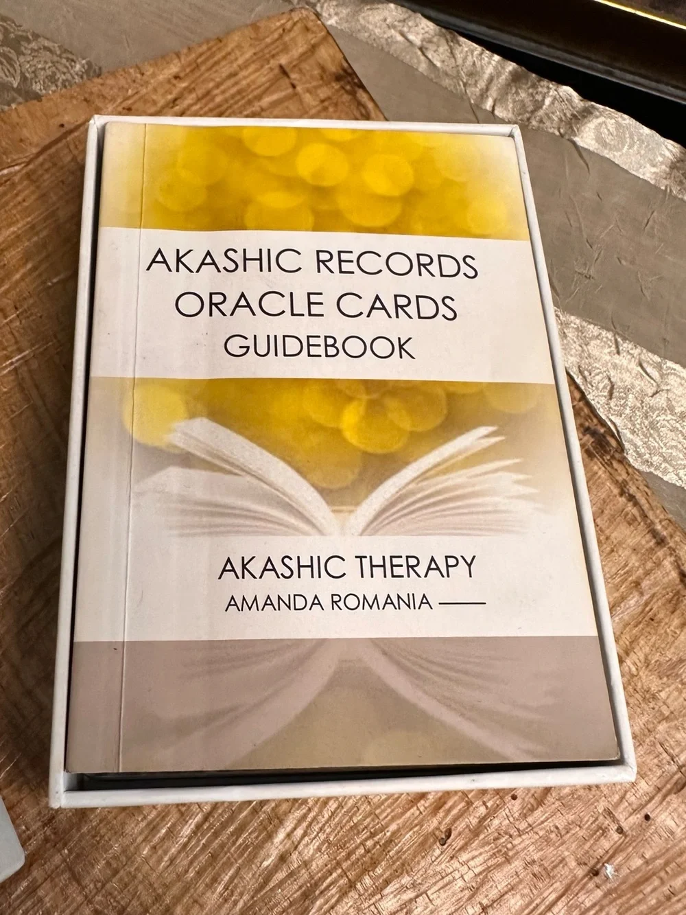 Akashic Records Oracle Cards Guidebook Set - Yellow & White